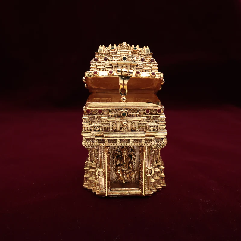 Premium Ganapathi Temple Kumkum Box